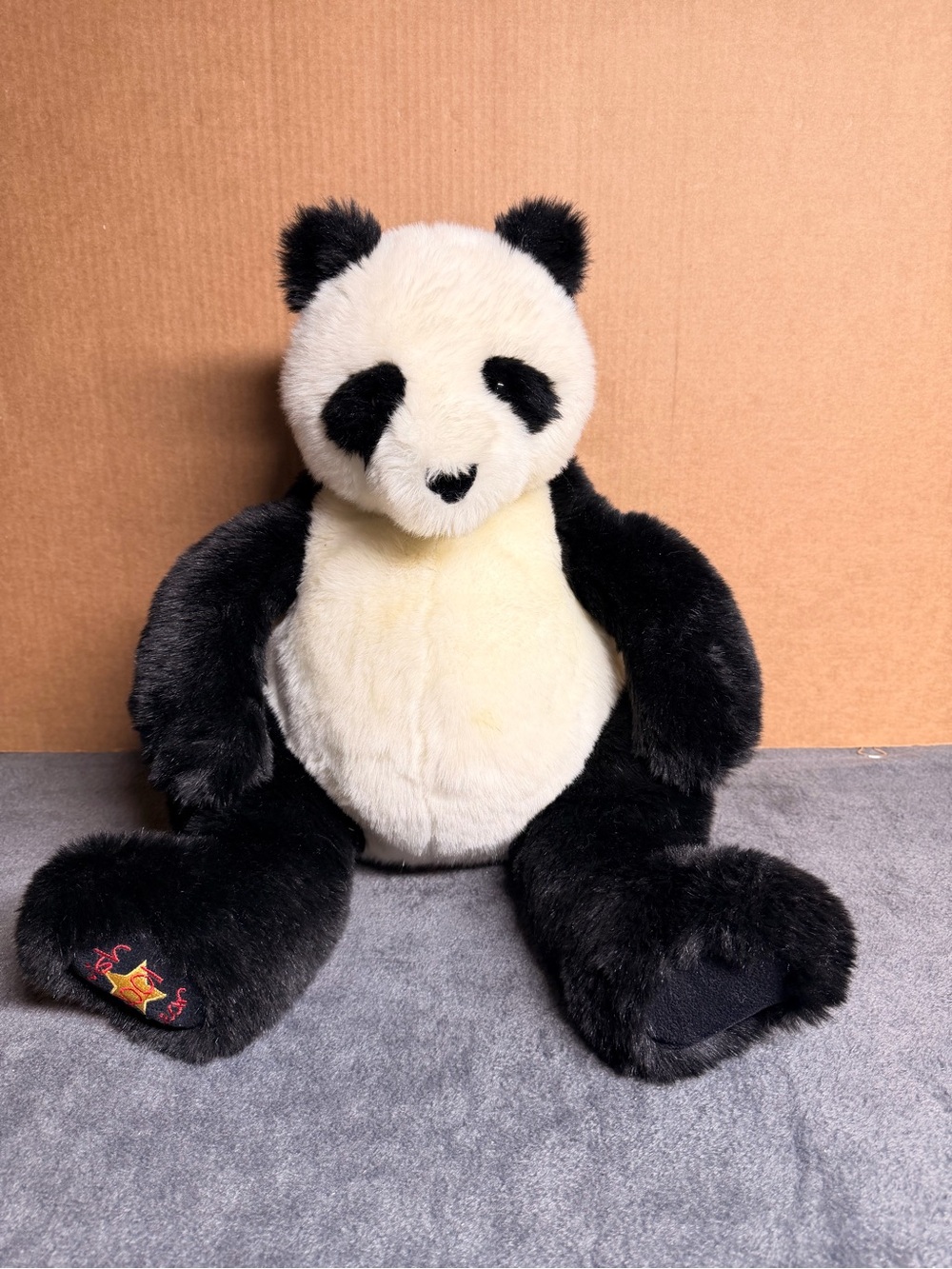 Vintage 2001 Gund Smithsonian National Zoo Large Panda Bear Wish Plush - Picture 1 of 6
